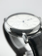 IWC Portofino Chronograph IW391007 Automatic Silver Dial Leather Mens Watch 42mm