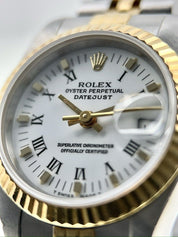 Rolex Lady Datjust Stainless Steel & Gold White Dial 26mm Automaitc Women Watch