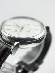 IWC Portofino Chronograph IW391007 Automatic Silver Dial Leather Mens Watch 42mm