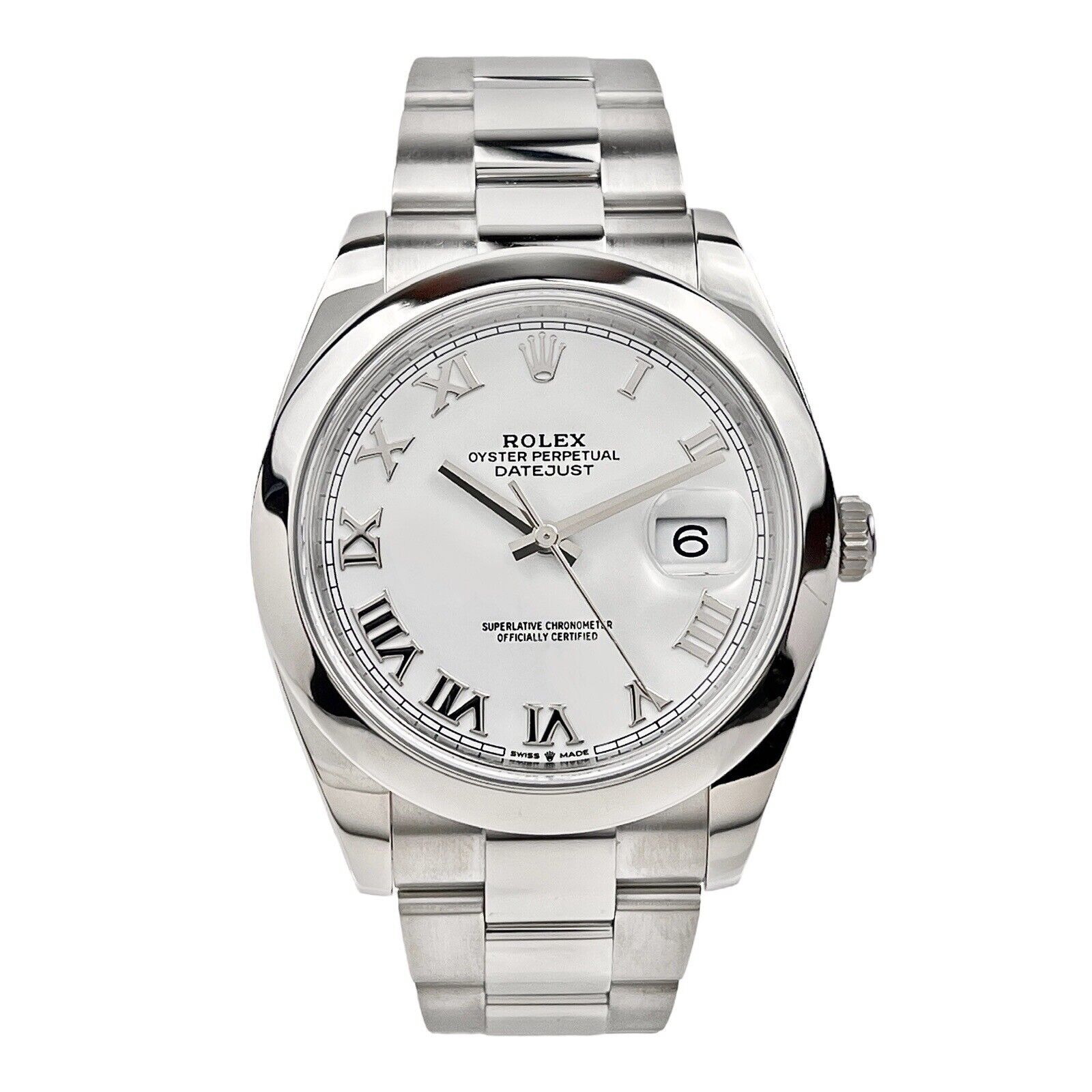 2021 Rolex Datjust 41 Automatic White Dial Men’s Watch Ref-126300 Box ...