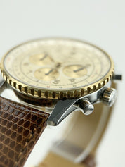 Breitling Navitimer 18k Gold & Stainless Steel White 38mm Automatic Men’s Watch