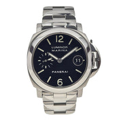 Panerai Luminor Marina Stainless Steel Black 40mm Automatic Mens Watch PAM00050