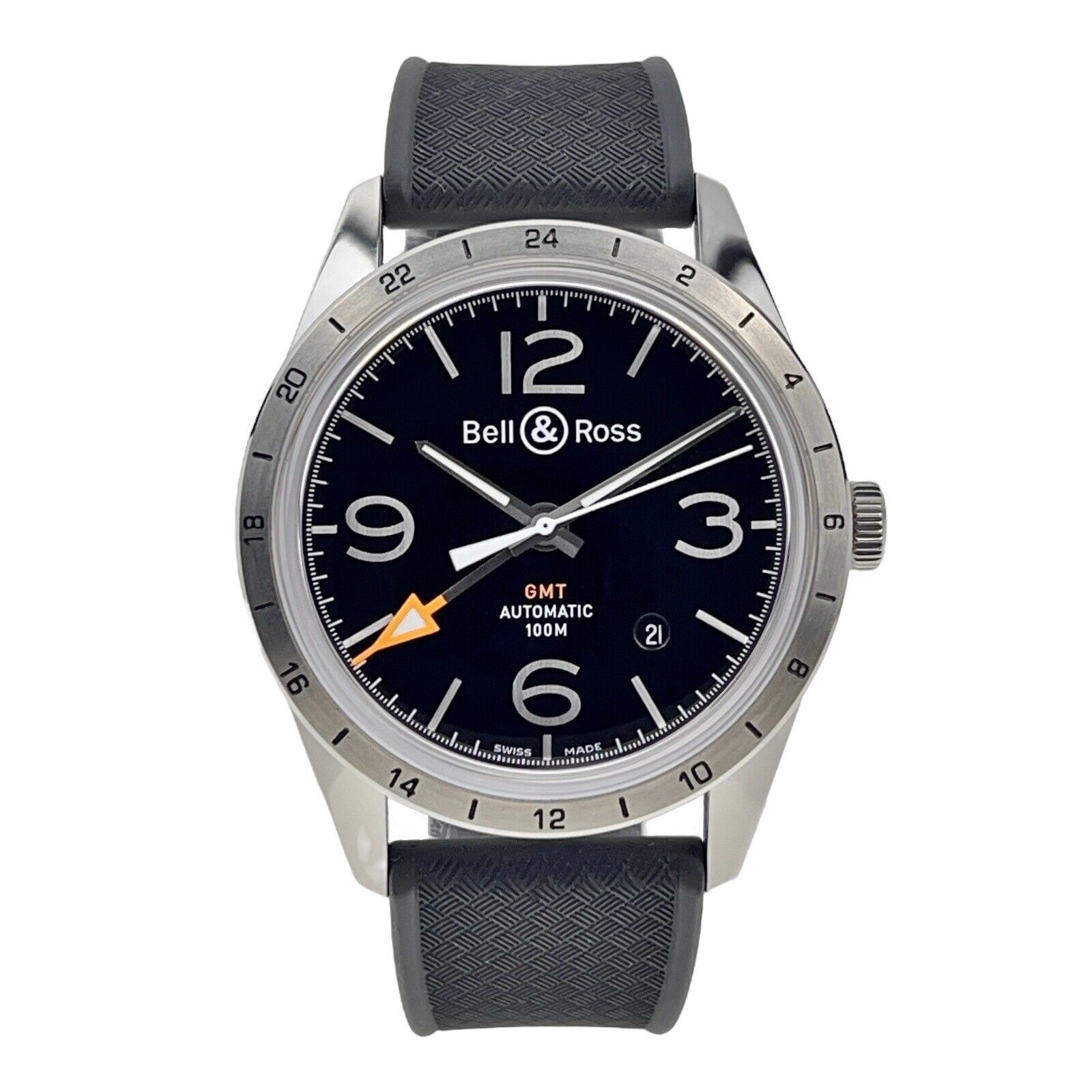 Bell & Ross BR123-93 GMT 42mm Automatic Black Dial Box And Papers Men’s Watch