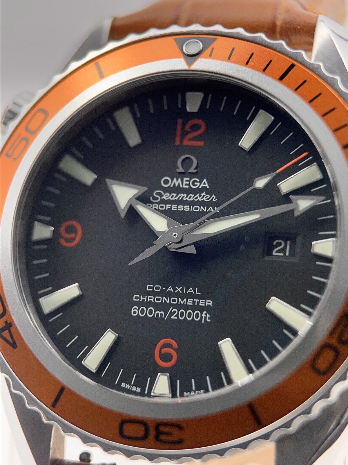 Omega Seamaster Planet Ocean 45mm Steel Black Dial Mens Watch 2208.50.00