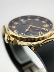 Ulysse Nardin Marine Chronometer 18k Rose Gold Black 41mm Automatic Men’s Watch