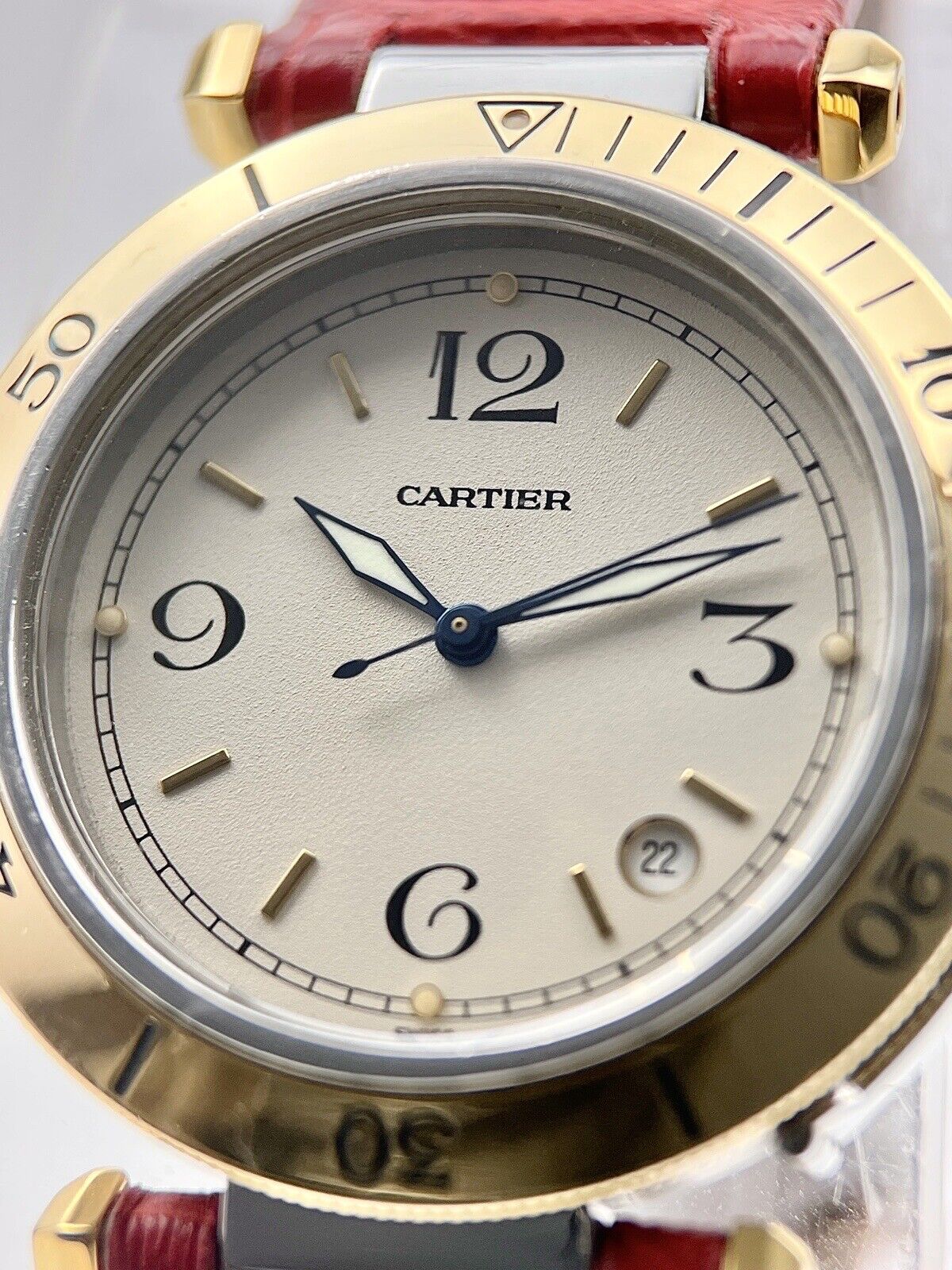 Cartier Pasha 1040 Automatic 38mm Steel And 18k Yellow Gold  - Watch Only