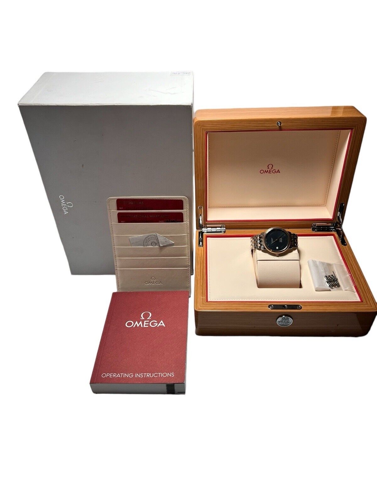 Omega De Ville Prestige Automatic 37mm Blue Dial Watch 424.20.37.20.03.002 - B&P