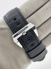 Panerai Luminor Base Logo Manual Wind 44mm Steel Mens Strap Watch PAM00000