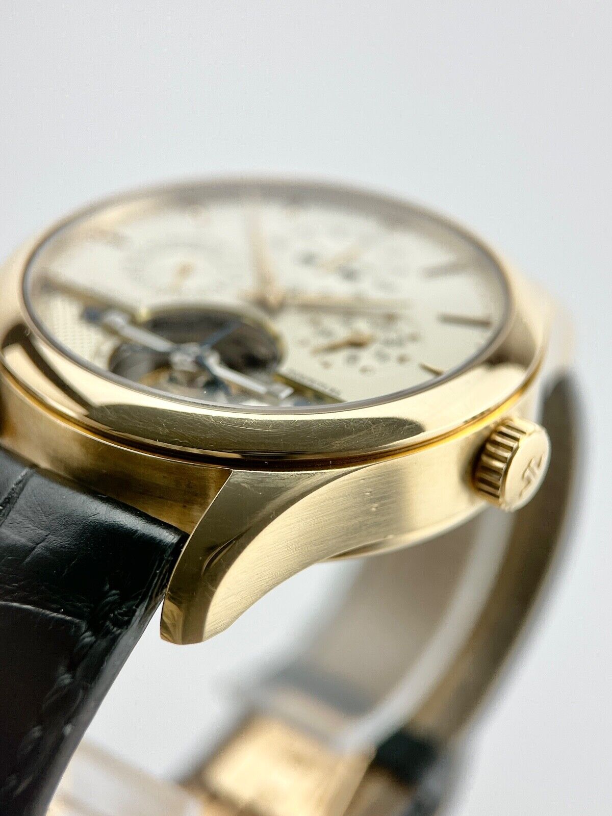 Jaeger Lecoultre Master Grand Tradition Tourbillon Perpetual 18K Gold Watch