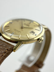 Omega Seamaster DeVille Factory Diamond Dial 35mm Solid Gold Men’s Watch