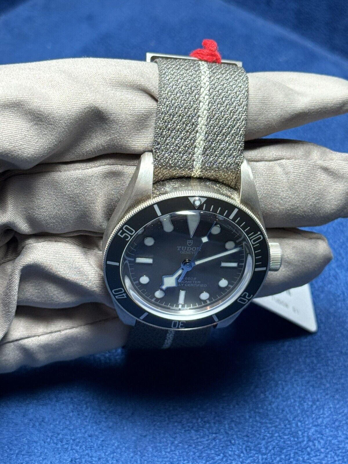 Tudor Black Bay Fifty-Eight Grey Dial Men's .925 Silver Watch Ref 79010SG B&P
