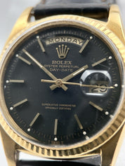 Rolex President Ref. 1803 Day Date 36mm Automatic Matte Black Dial 18k Gold