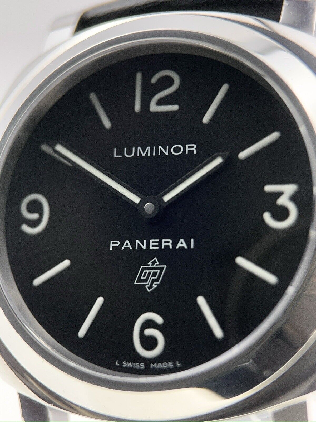 Panerai Base Logo Stainless Steel Black 44mm Automatic Men’s Watch PAM00000