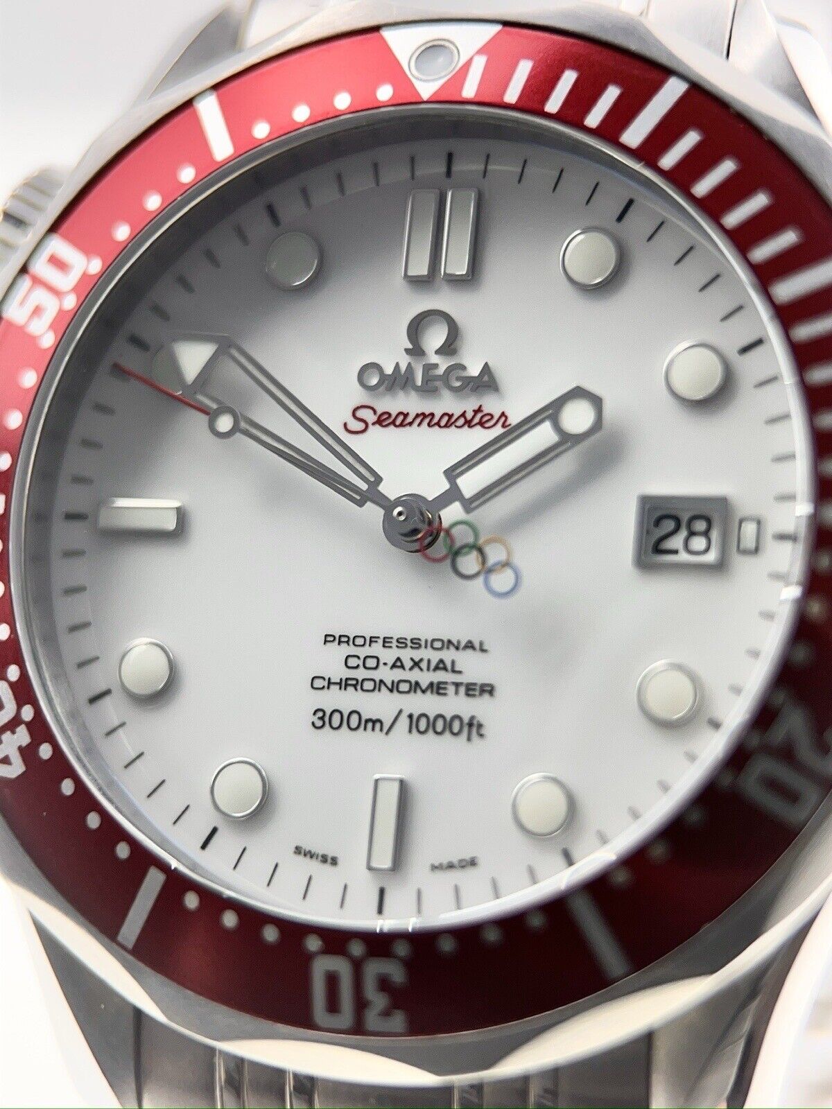 Omega Seamaster Vancouver Olympics Stainless Steel Red 41mm Automatic Men’s