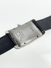 Cartier Tank Americaine 18k White Gold White Dial 27x45mm Automatic Men’s 2521
