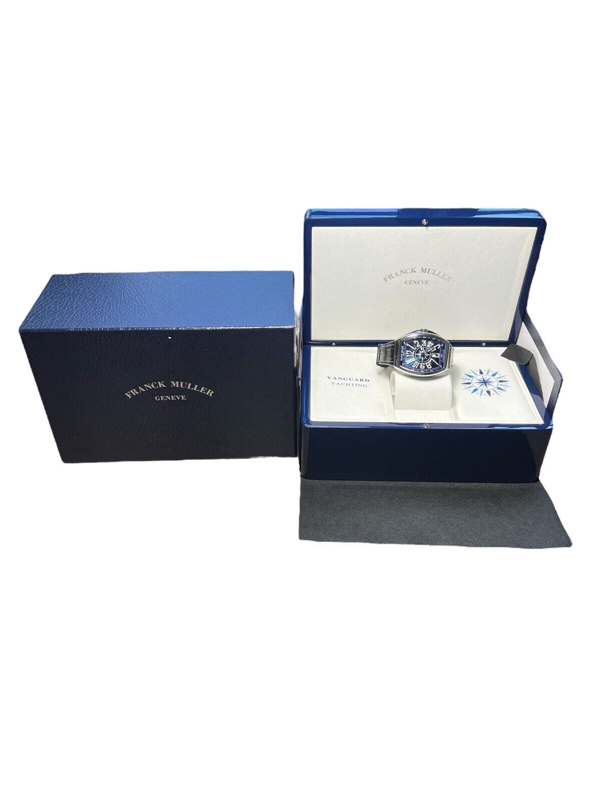 Franck Muller Vanguard Yachting 44mm Automatic Ref. V45SCDT Blue Dial Watch