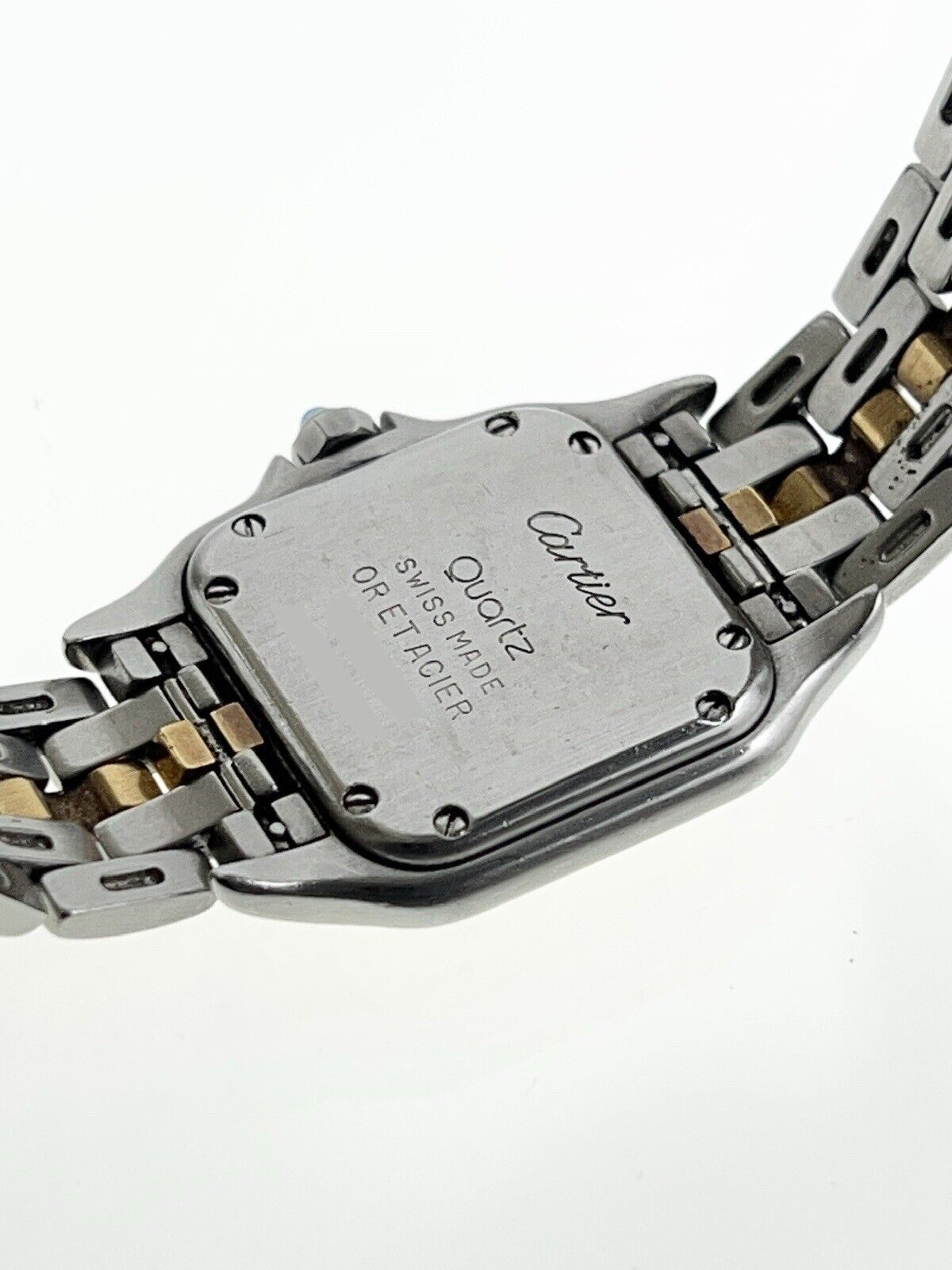Cartier Panthere Quartz 22mm 18k Yellow Gold And Stainless Steel Watch 166921