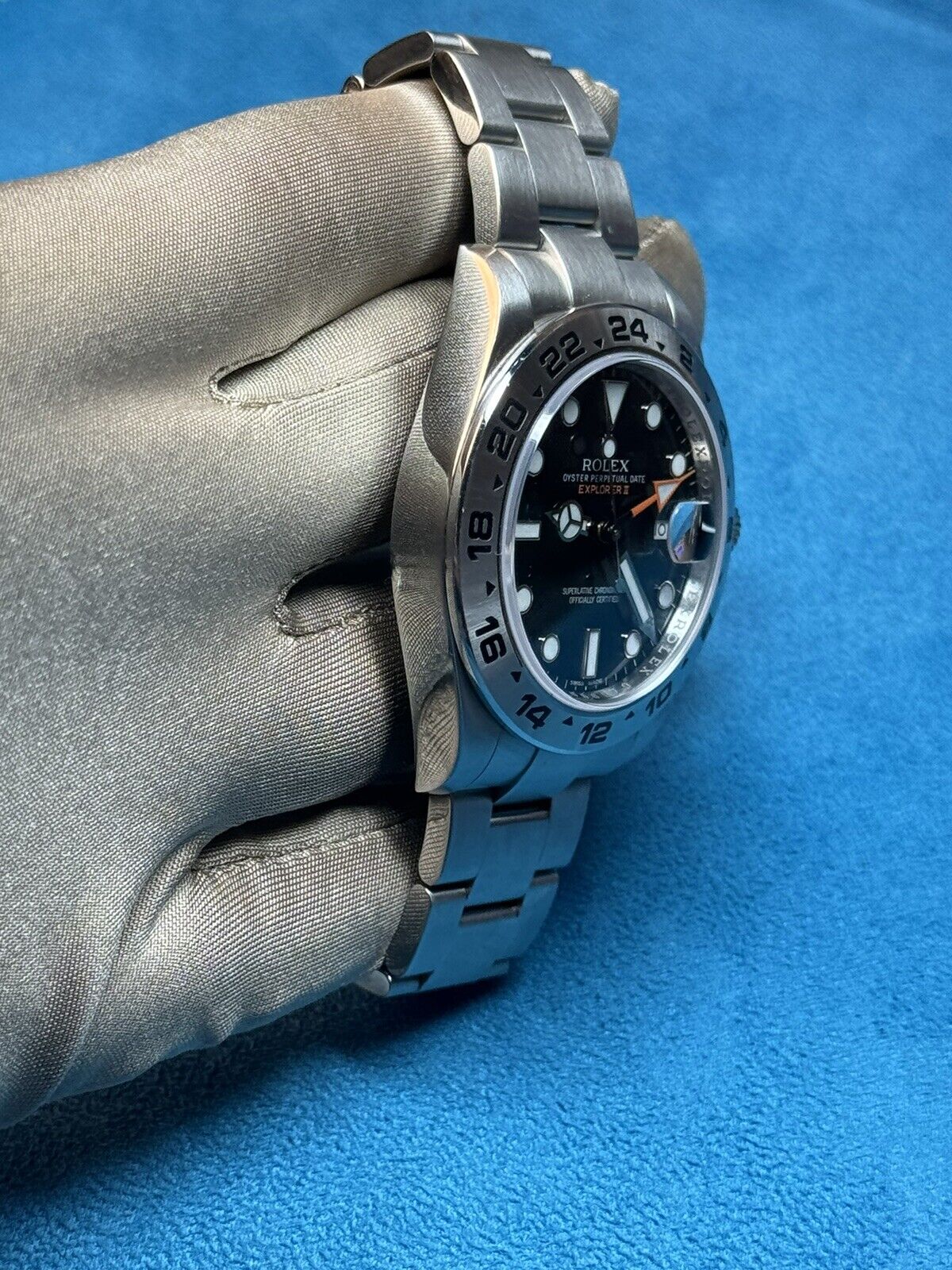 Rolex Explorer II Black 216570 Stainless Steel GMT Date 42mm Men’s Watch
