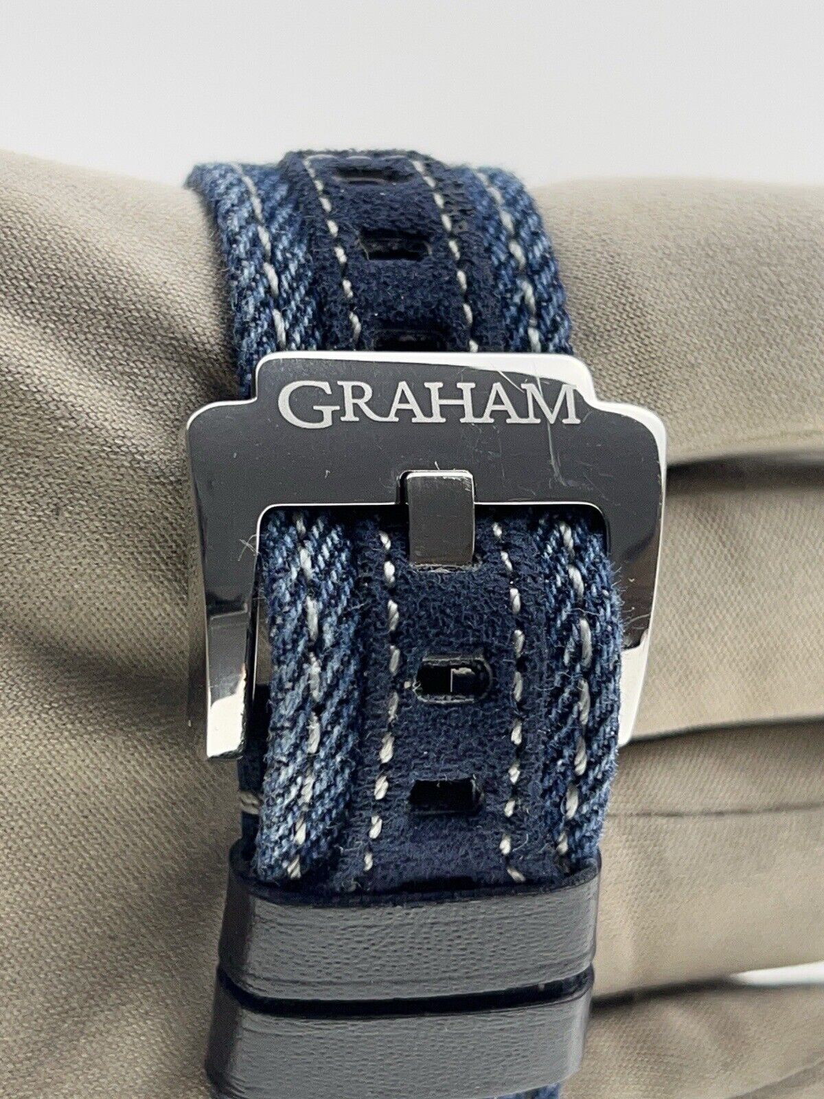 Graham Chronofighter Stainless Steel Blue 49mm Automatic Men’s Watch GR2FFDF 01