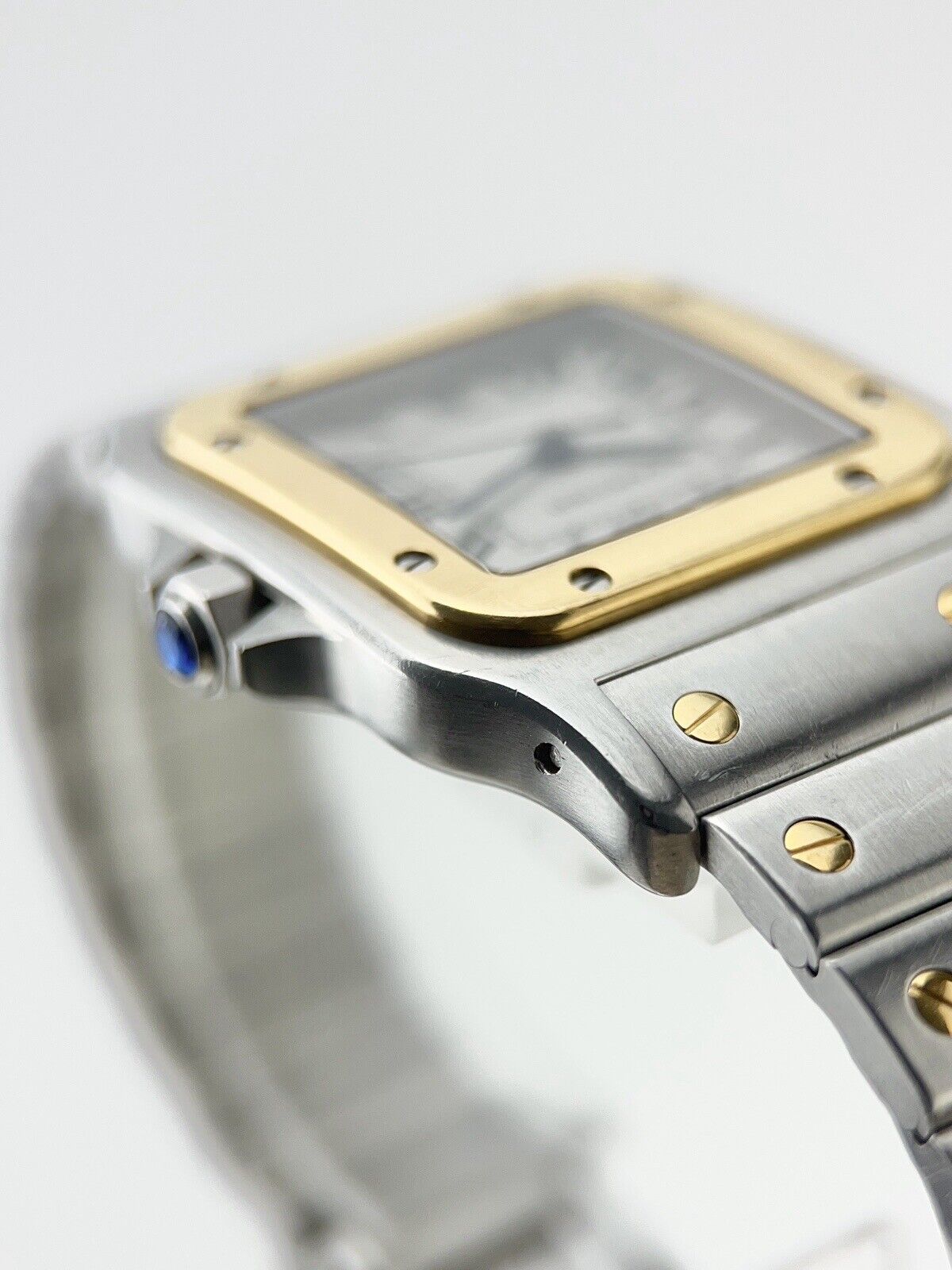 Cartier Santos Galbee Steel & Gold 29x41mm Quartz Movement Watch 187901