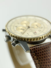 Breitling Navitimer 18k Gold & Stainless Steel White 38mm Automatic Men’s Watch
