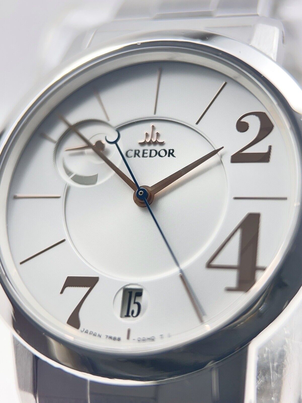 Credor Automatic 36mm Silver Dial Men’s Watch Box & Papers 2012 Ref GCBW989