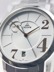 Credor Automatic 36mm Silver Dial Men’s Watch Box & Papers 2012 Ref GCBW989