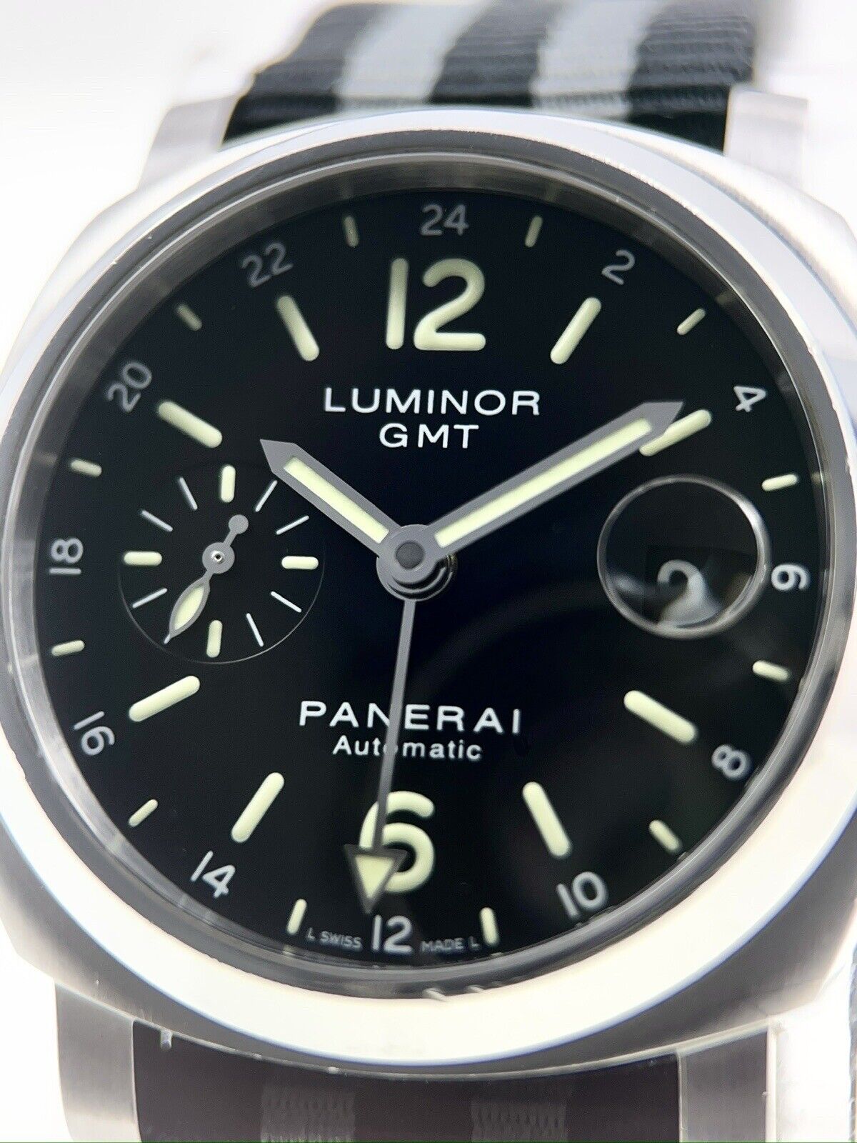 Panerai Luminor GMT Stainless Steel Black 40mm Automatic Men’s Watch PAM00244