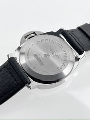 Panerai Luminor Base Logo Manual Wind 44mm Steel Mens Strap Watch PAM00000