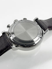 IWC Portofino Chronograph IW391007 Automatic Silver Dial Leather Mens Watch 42mm