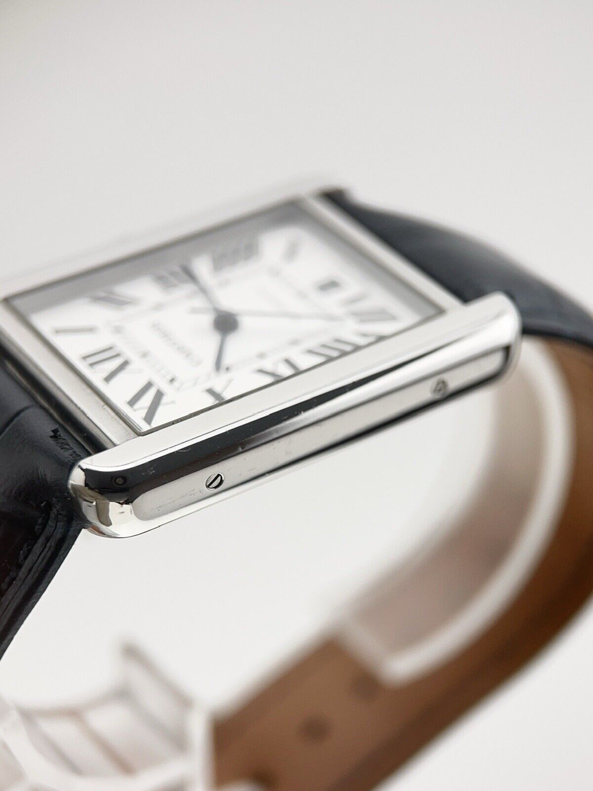 Cartier Tank Solo Stainless Steel White Dial Automatic Men’s Watch 3800