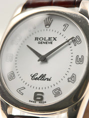 Rolex Cellini Danaos 18k White Gold 33x40mm Manual Wind Men’s Watch 4233