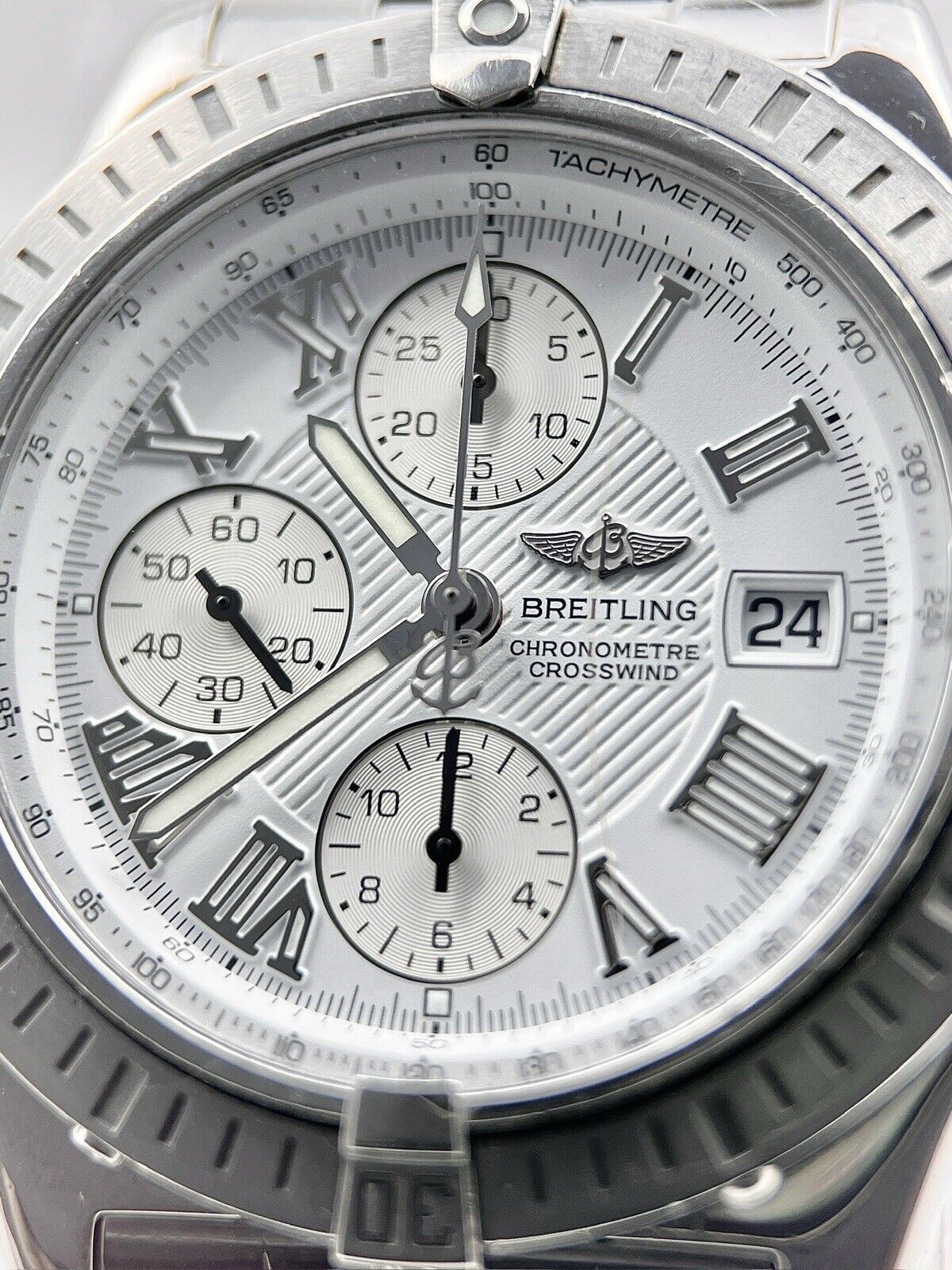 Breitling Crosswind Chronograph Automatic 43mm White Dial A13355 - Watch Only