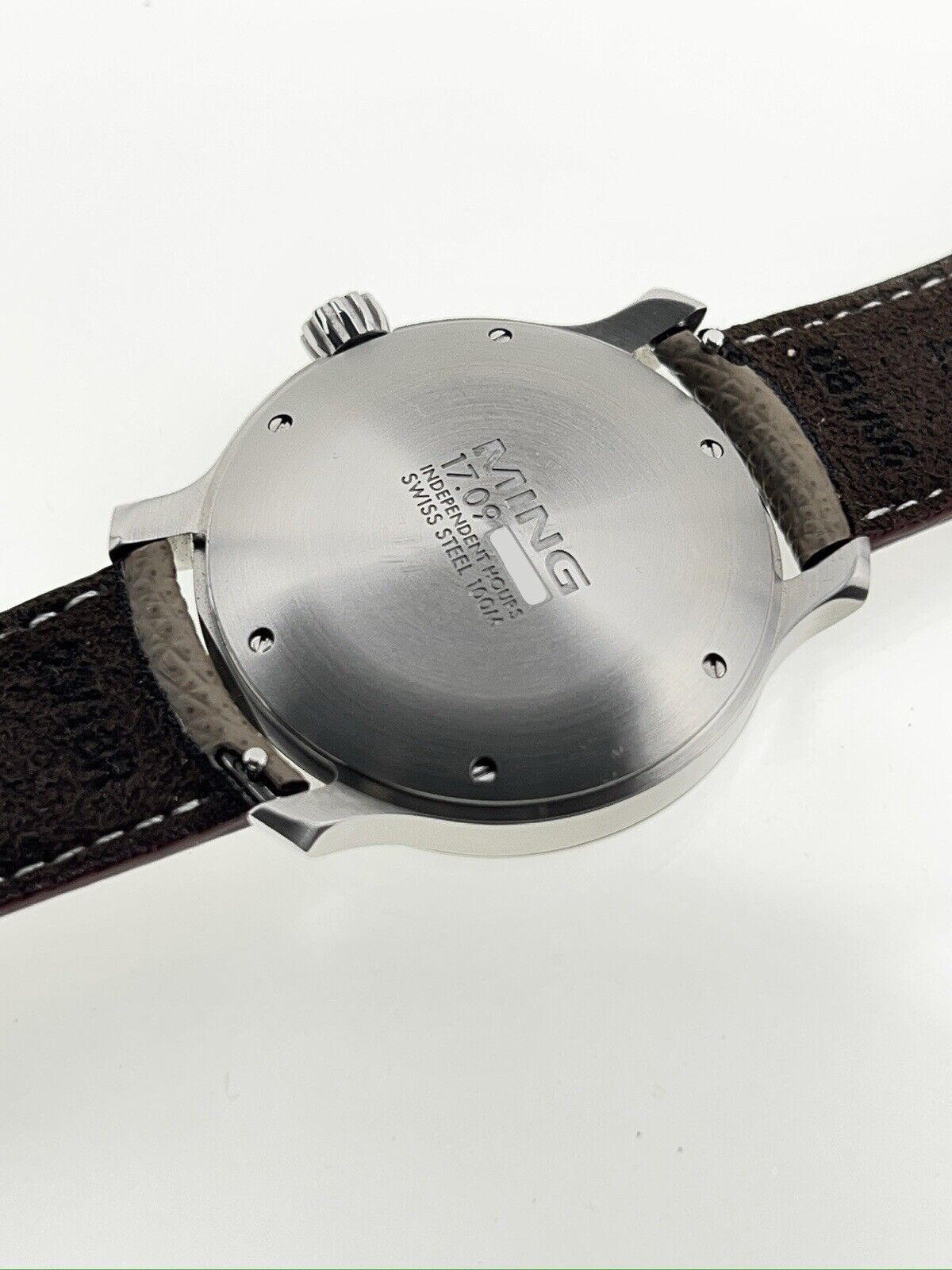 Ming Burgundy Stainless Steel 38mm Automatic Men’s Watch 17.09 - Box & Papers