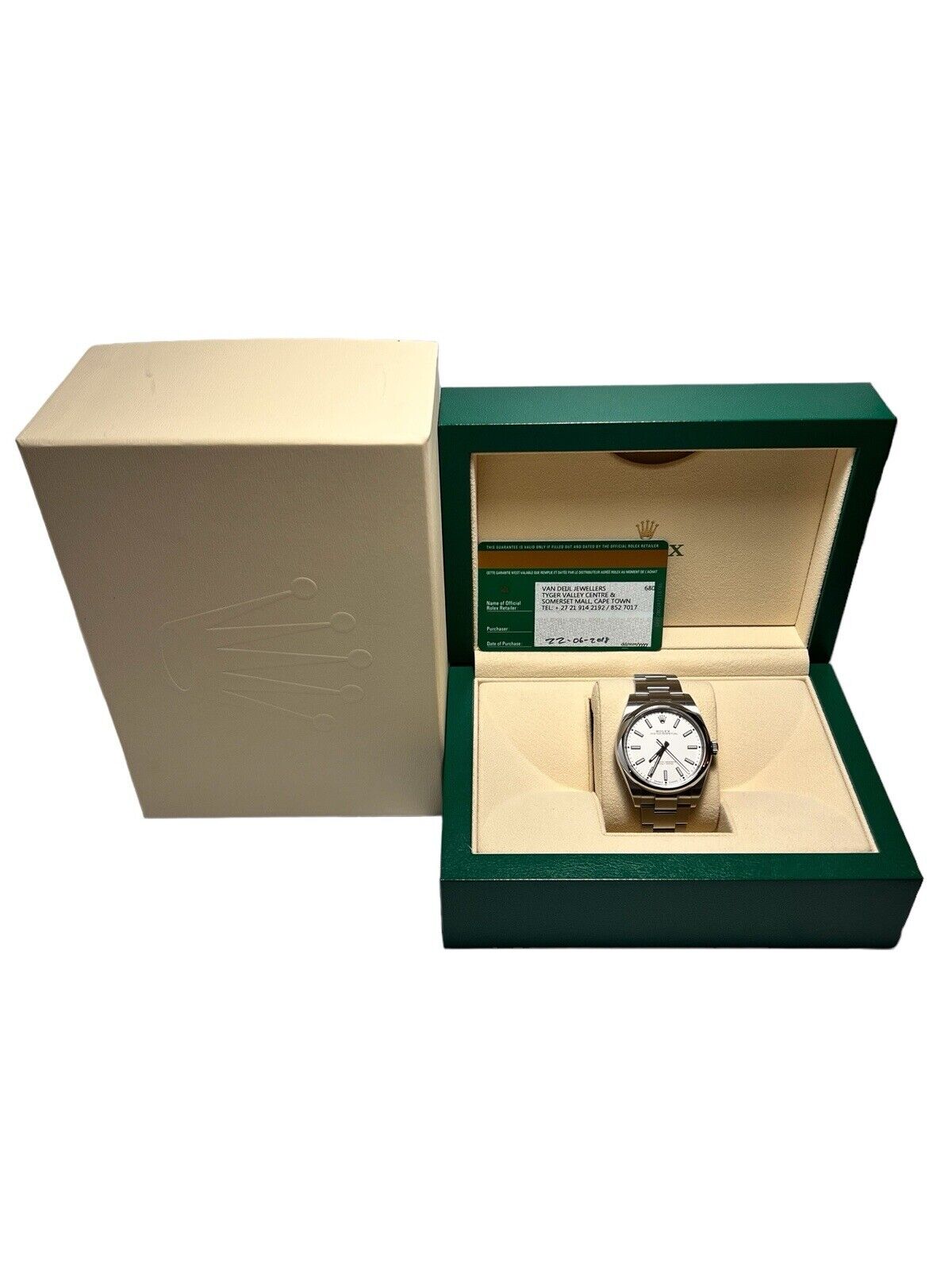 Rolex Oyster Perpetual 39 Steel White Automatic Men’s Watch 114300 - Box/Papers