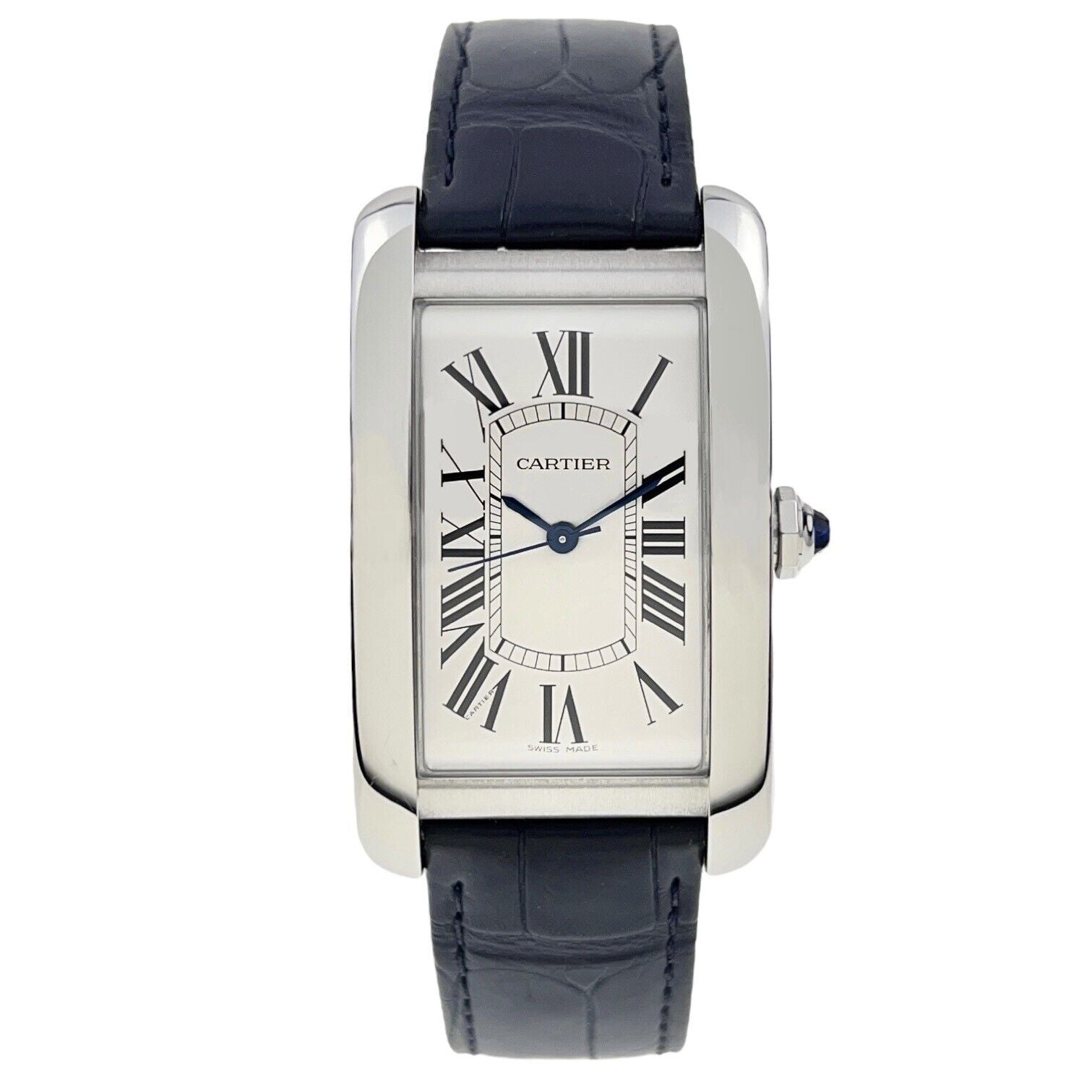 Cartier Tank Americaine Stainless Steel 26x45mm Automatic Men’s Watch WSTA0045