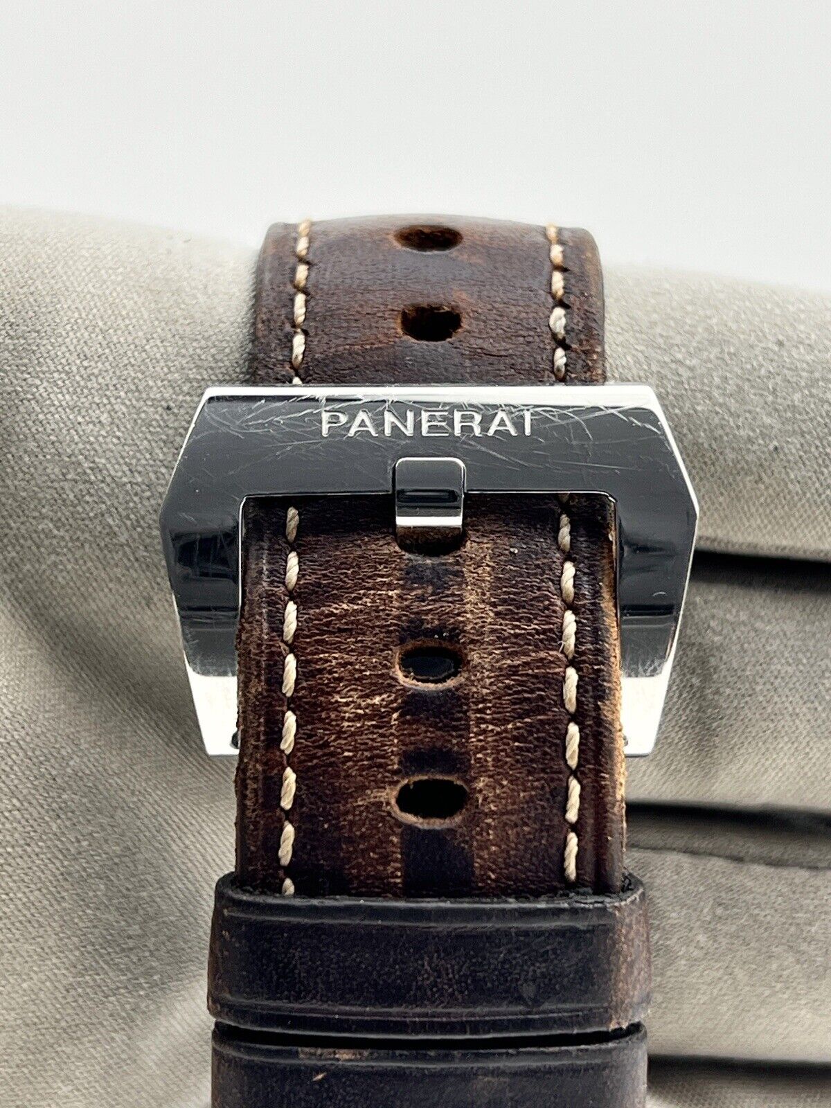 Panerai Radiomir Base 3 Days 45MM Black Dial Strap Men's Watch Ref - PAM00753