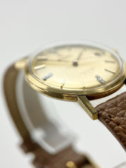 Omega Seamaster DeVille Factory Diamond Dial 35mm Solid Gold Men’s Watch