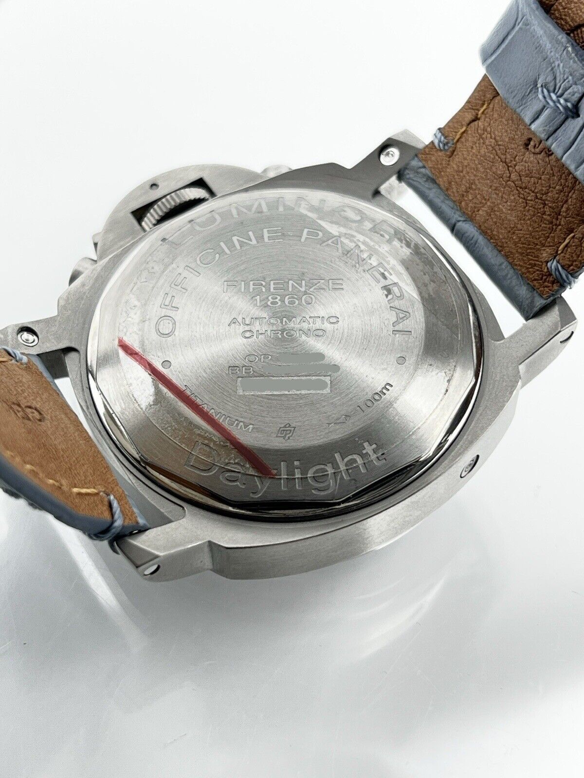 Panerai Luminor Chrono Automatic 44mm Blue Dial Titanium Case PAM00326