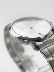 Credor Automatic 36mm Silver Dial Men’s Watch Box & Papers 2012 Ref GCBW989
