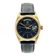 Rolex President Ref. 1803 Day Date 36mm Automatic Matte Black Dial 18k Gold