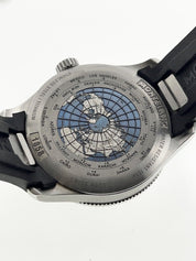 Montblac 1858 GMT Steel & Titanium Blue 42mm Automatic Men’s Watch 1858