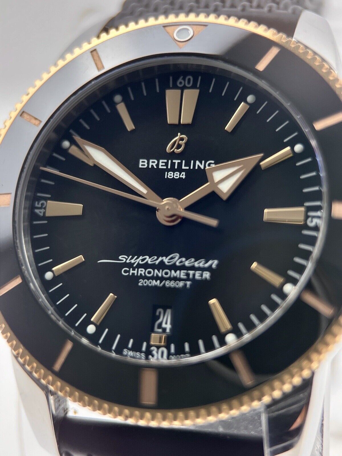 BREITLING Super Ocean Heritage UB2030 Date Black Dial Automatic Men's 44mm