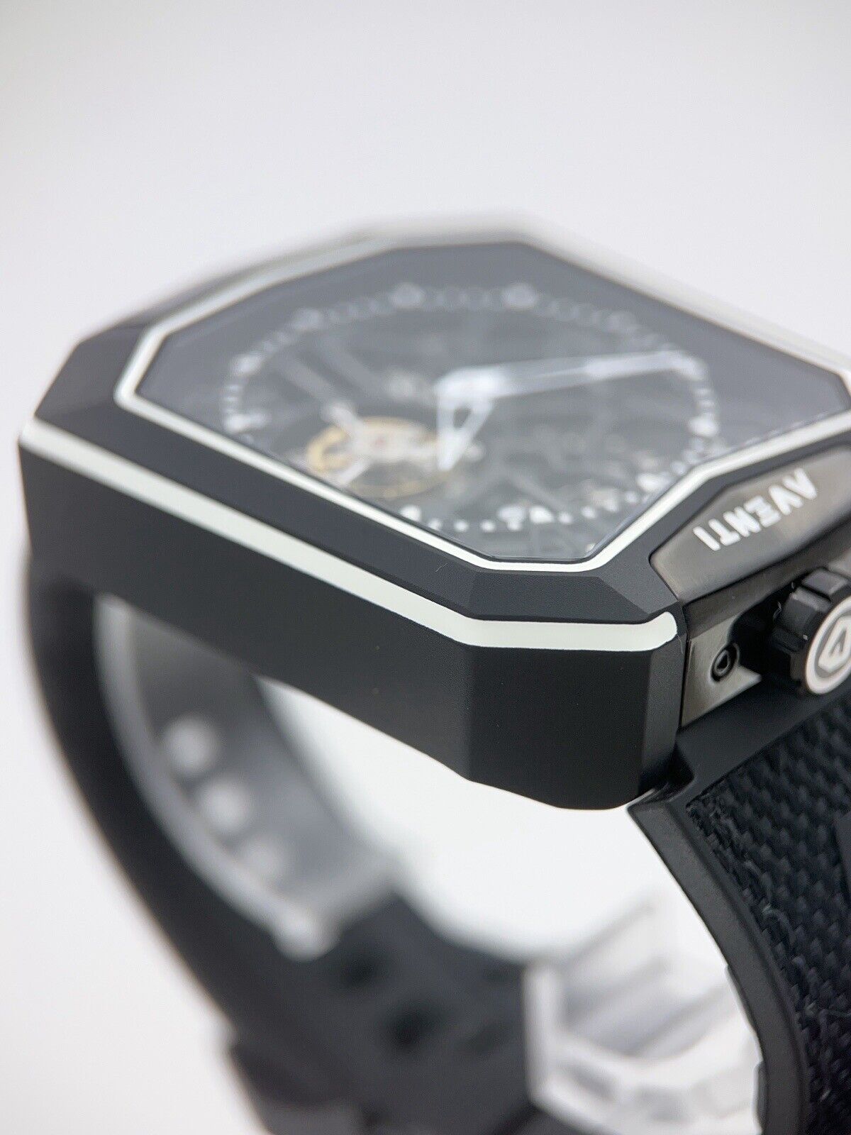 Aventi A10 Tourbillon Titanium Black 48x55mm Manual Wind Men’s Watch A10-04