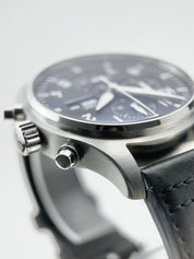 IWC Pilot Chronograph Stainless Steel Black 43mm Automatic Men’s Watch IW378001