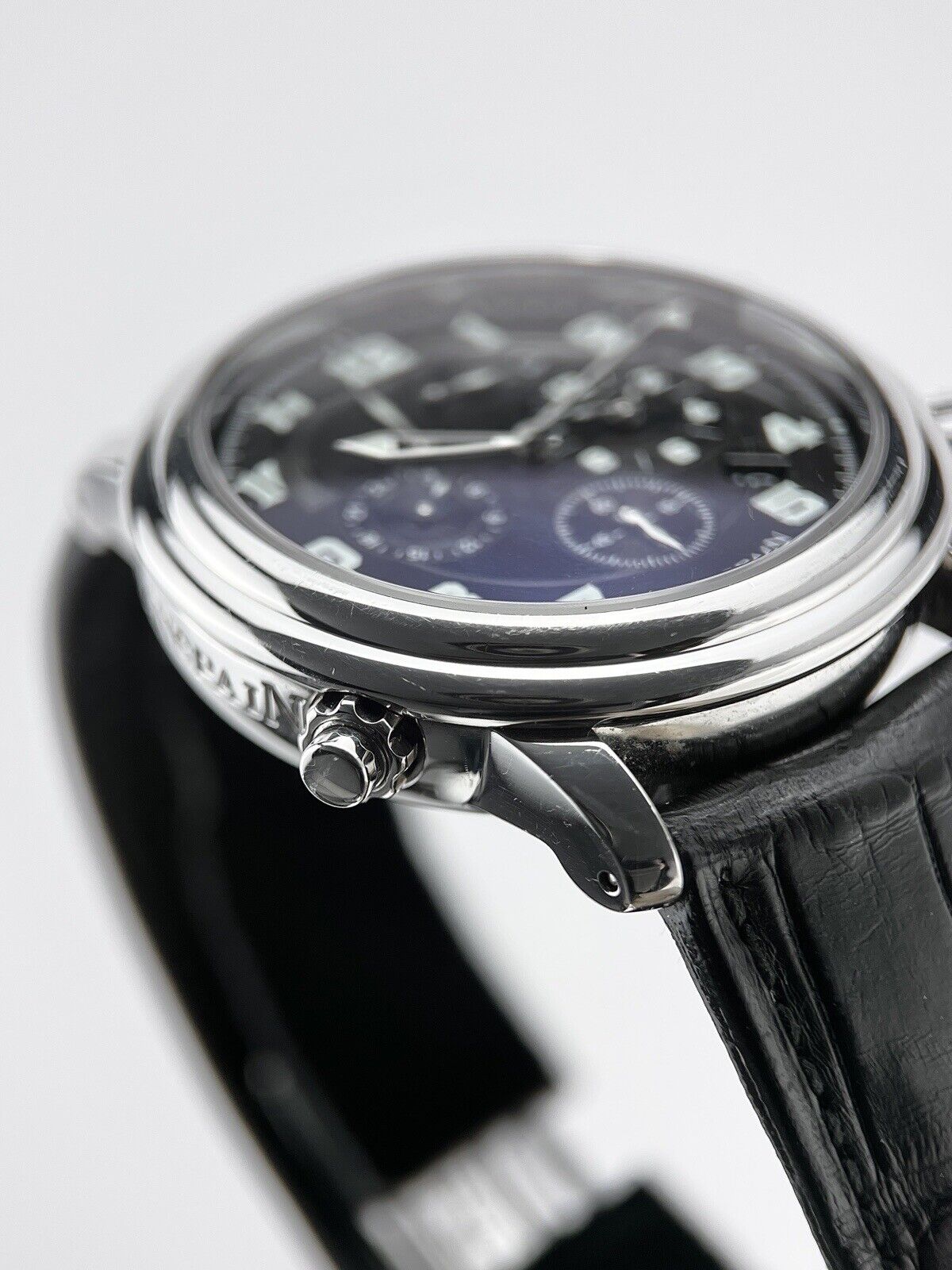 Blancpain Leman Reveil Alarm GMT Automatic Steel Men's Watch 2041-1130M-71A