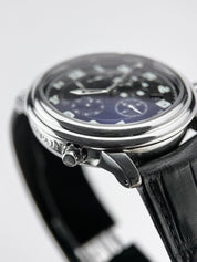 Blancpain Leman Reveil Alarm GMT Automatic Steel Men's Watch 2041-1130M-71A