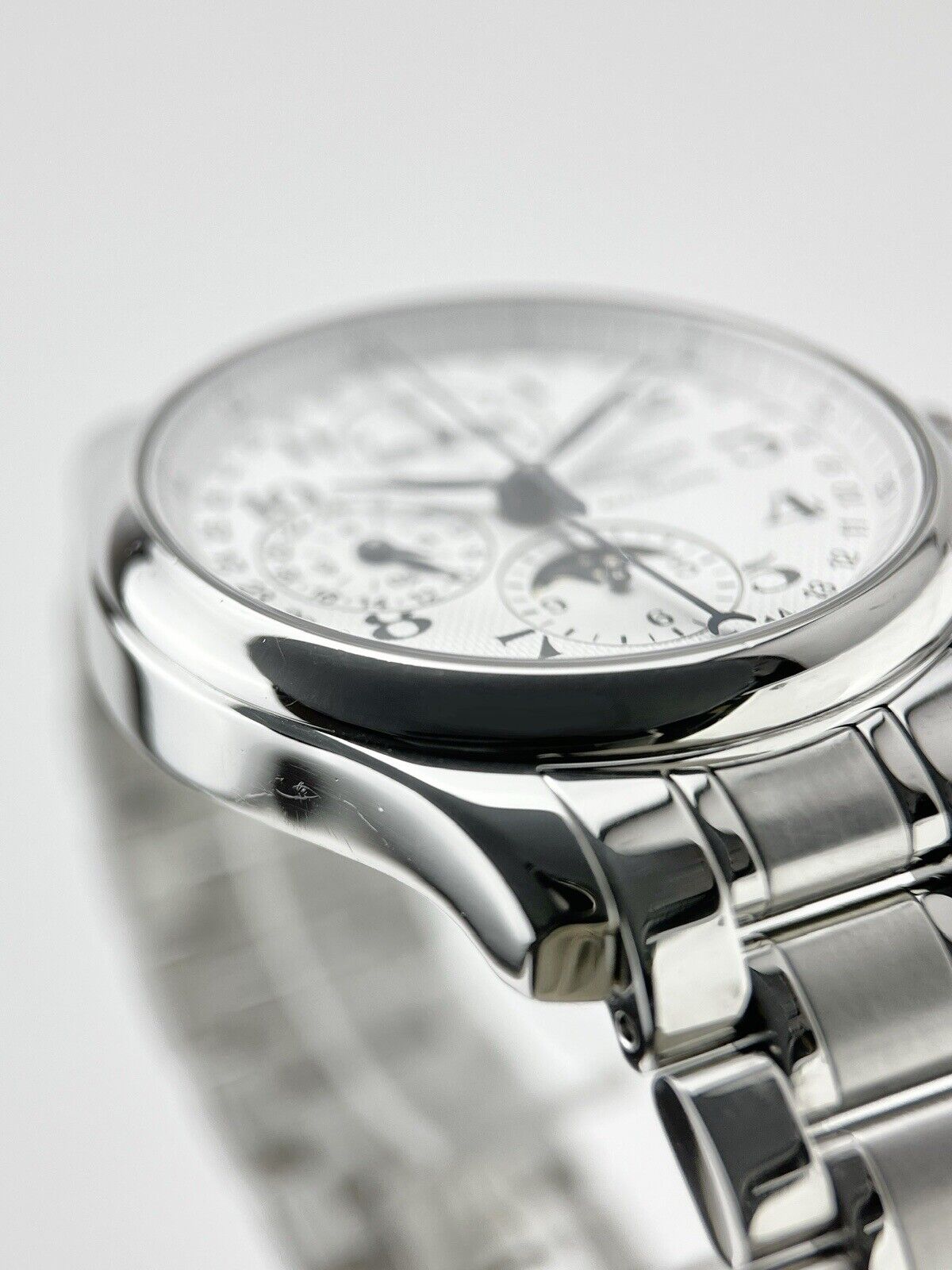 Longines Master Collection Moonphase Chronograph L2.773.4 Auto 42mm B&P