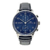 IWC Portuguese Chronograph Stainless Steel Blue 40mm Automatic Men’s Watch