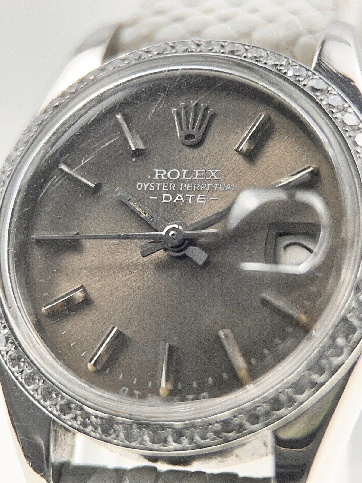 Rolex Lady Datejust Stainless Steel Gray 26mm Automatic Women’s Watch 6917